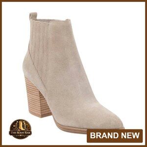 Women's Faux Suede Ankle Boots Pointed Toe Chunky Heel Fur Lined